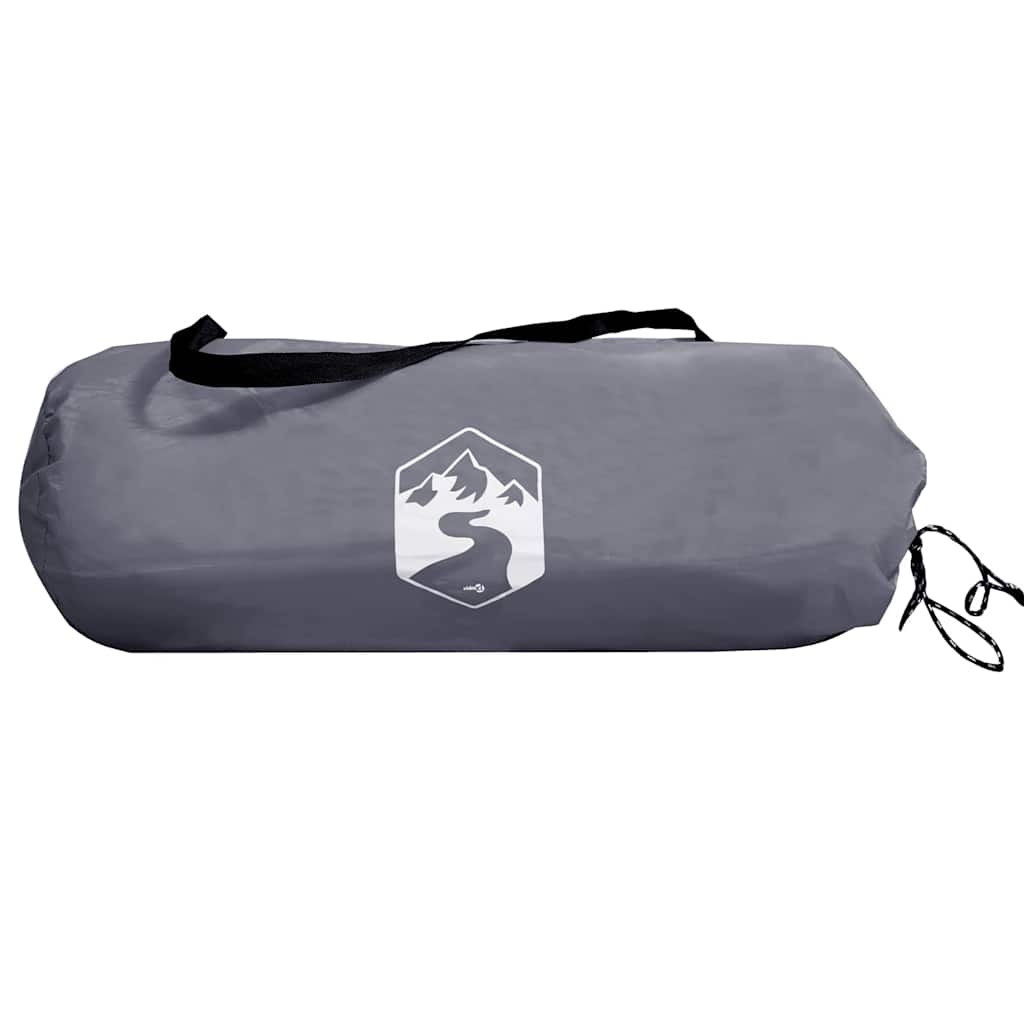 Baklucketält med tak Grå och orange 190 x 150 x 185 cm taffeta