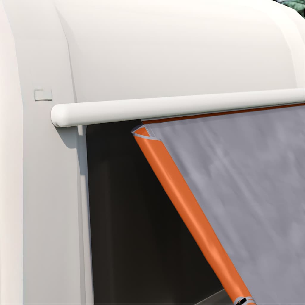 Baklucketält med tak Grå och orange 190 x 150 x 185 cm taffeta