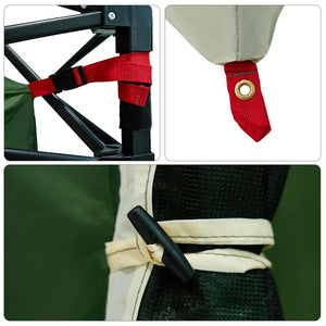 Innertält med tak med lagring Grön 280 x 220 x 176 cm taffeta