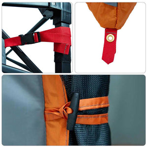 Innertält med tak Grå och orange 280 x 220 x 176 cm taffeta