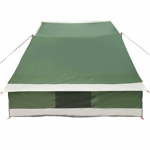 Campingtält med tak med lagring Grön 282 x 225 x 154 cm taffeta