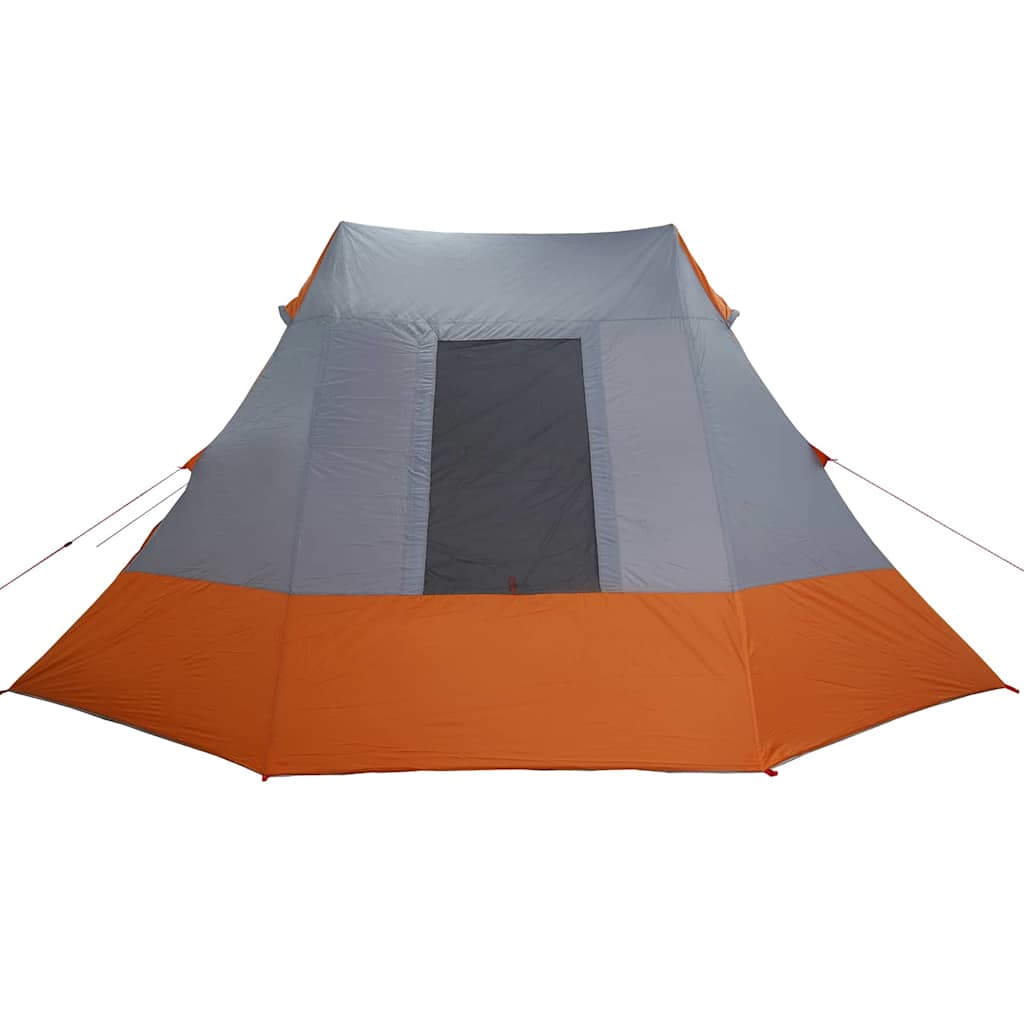 Campingtält med tak Grå och orange 482 x 360 x 227 cm taffeta