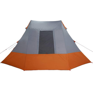 Campingtält med tak Grå och orange 482 x 360 x 227 cm taffeta