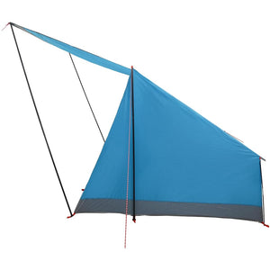 Campingtält med tak med lagring Blå 223 x 163 x 130 cm taffeta