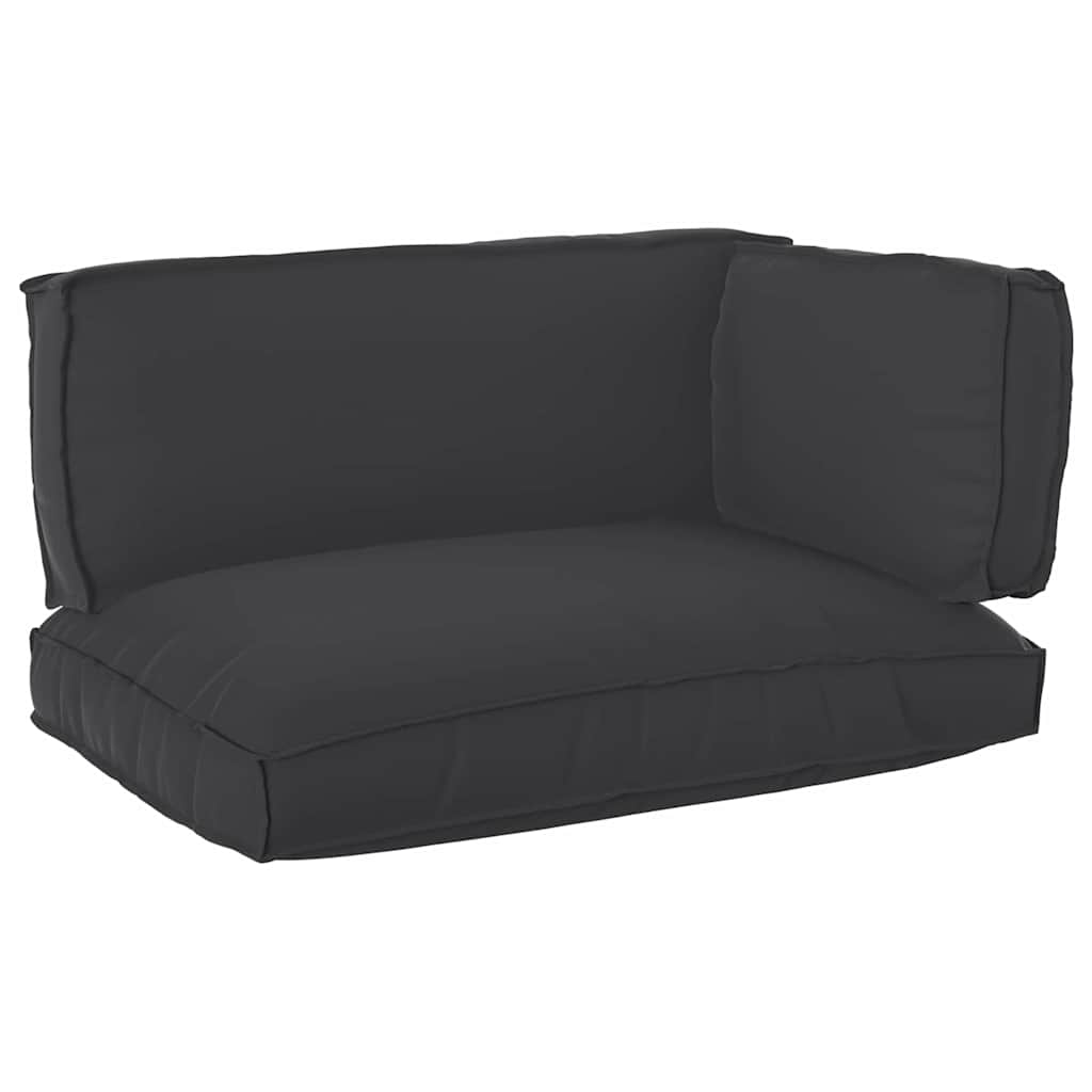 Pallkuddset 3 pcs Svart Oxford Tyg