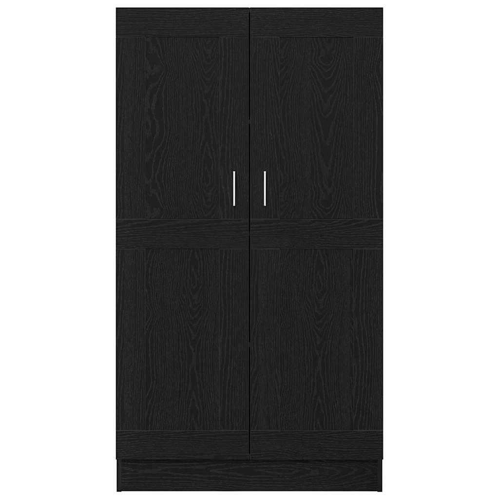 Bokskåp Svart Ek 82,5 x 30,5 x 150 cm Konstruerat trä