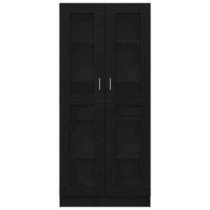 Bokskåp Svart ek 82,5 x 30,5 x 185 cm Konstruerat trä