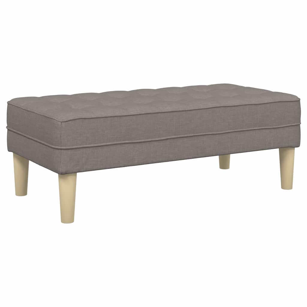 bänk Taupe 113 x 57 x 39 cm tyg