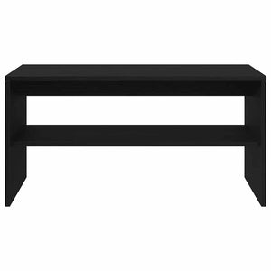 TV-bänk svart ek 80x40x40 cm konstruerat trä