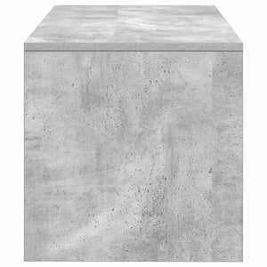 Tv-bänk betonggrå 80x40x40 cm konstruerat trä