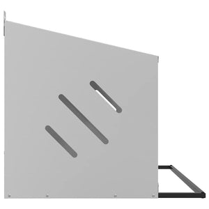 Kycklingholk med 3 fack galvaniserad silvermetall