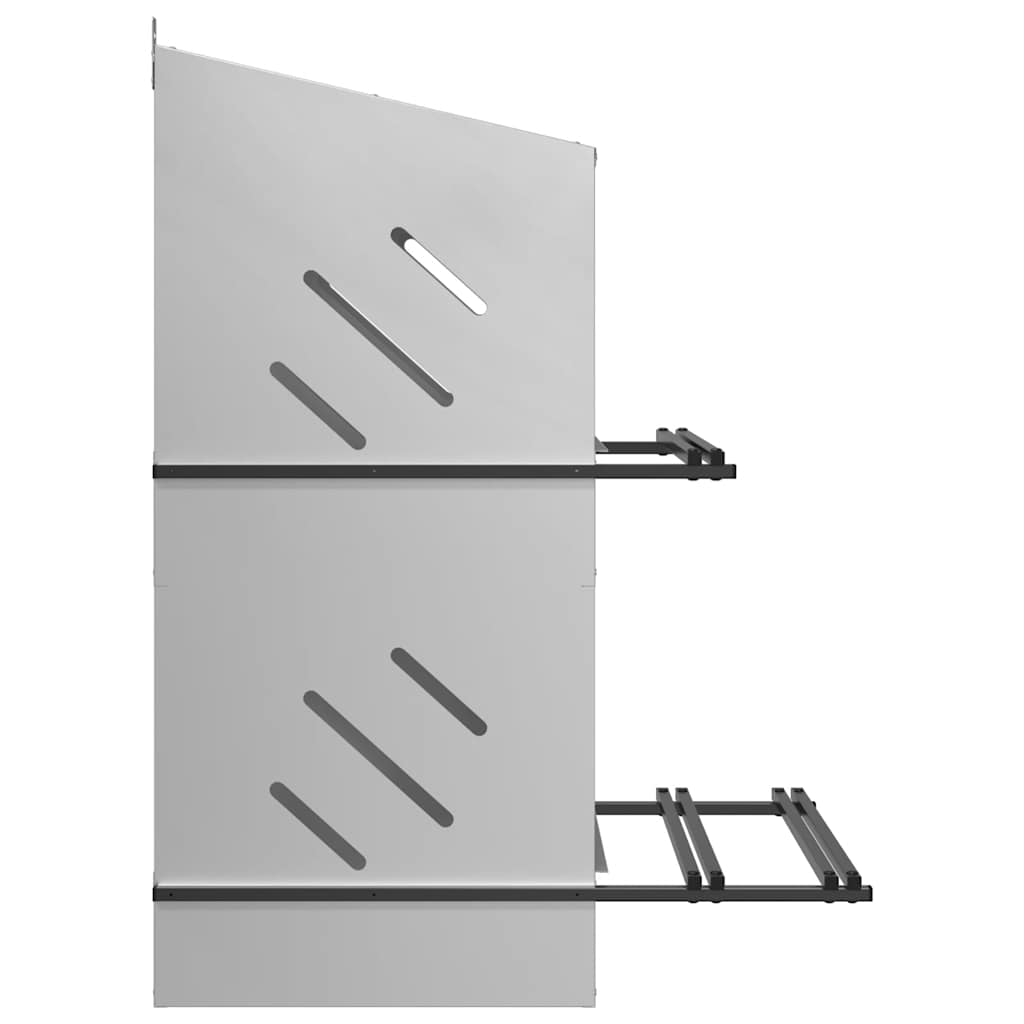 Kycklingholk med 4 fack galvaniserad silvermetall