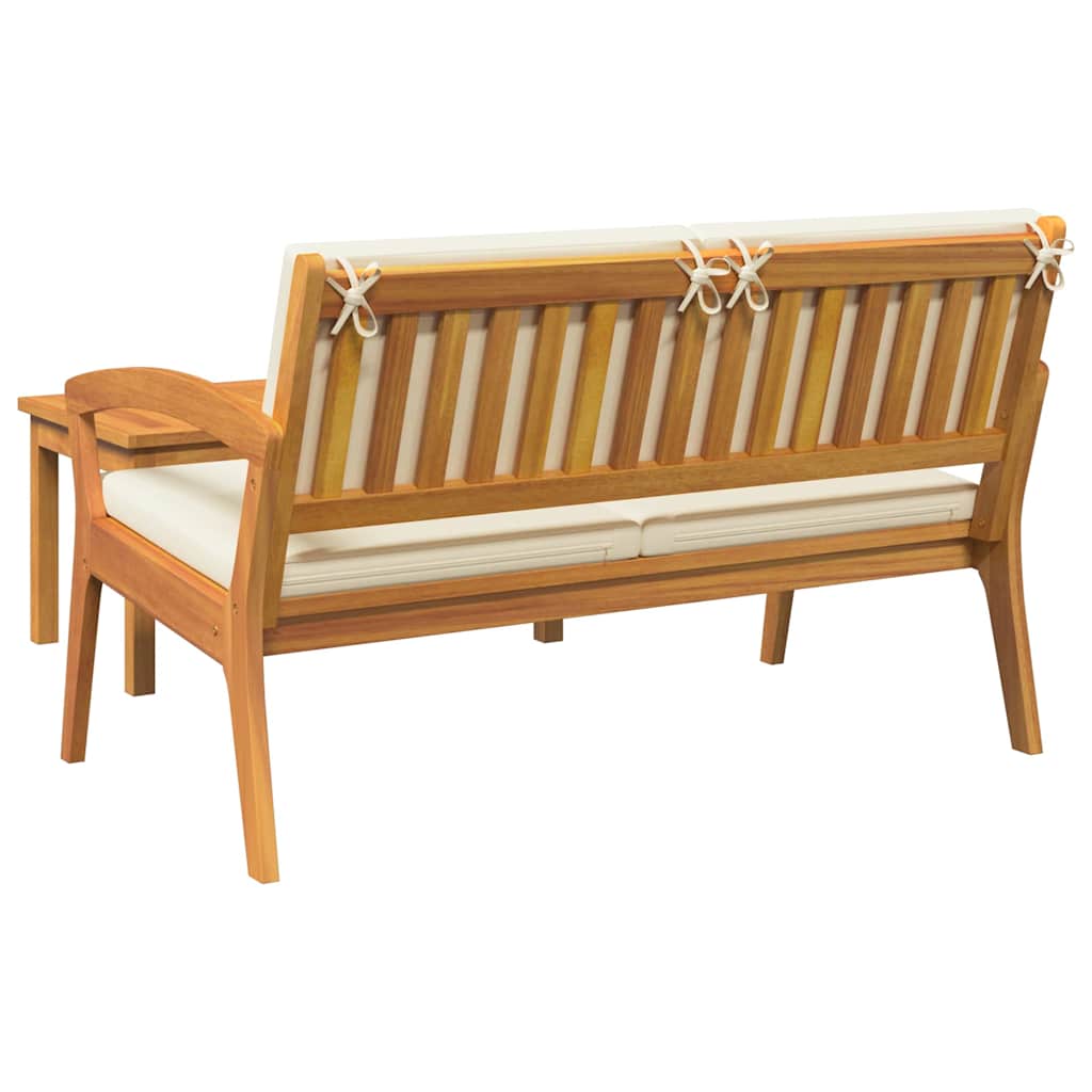 Bistroset med kudde 2 pcs Olivenatur Massivt Akaciaträ