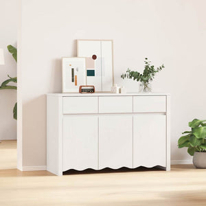 Sideboard Drammen Vit 114 x 43 x 75,5 cm Massivt tallträ