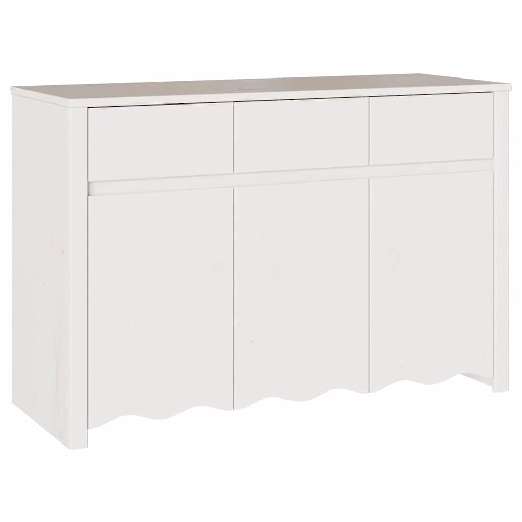 Sideboard Drammen Vit 114 x 43 x 75,5 cm Massivt tallträ
