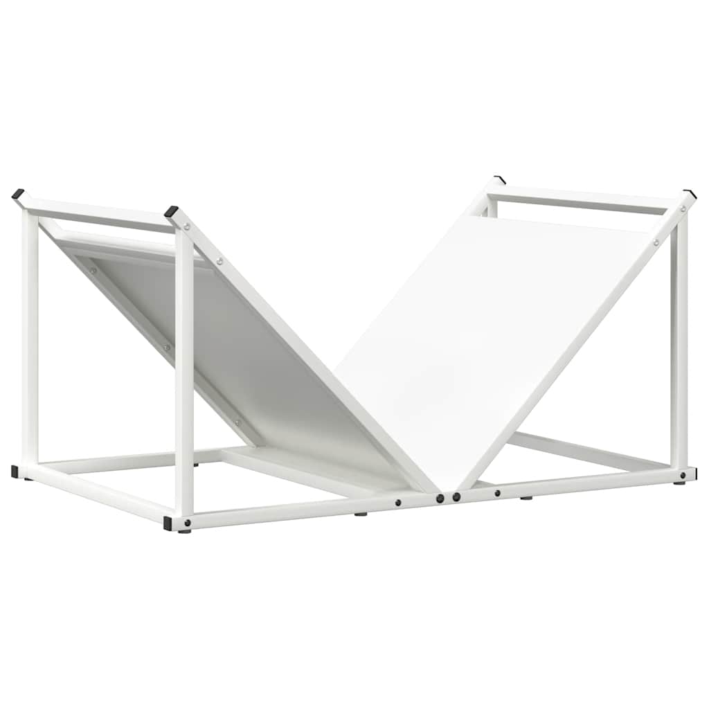 Vedställ vit 70x43x34,5 cm kallvalsat stål