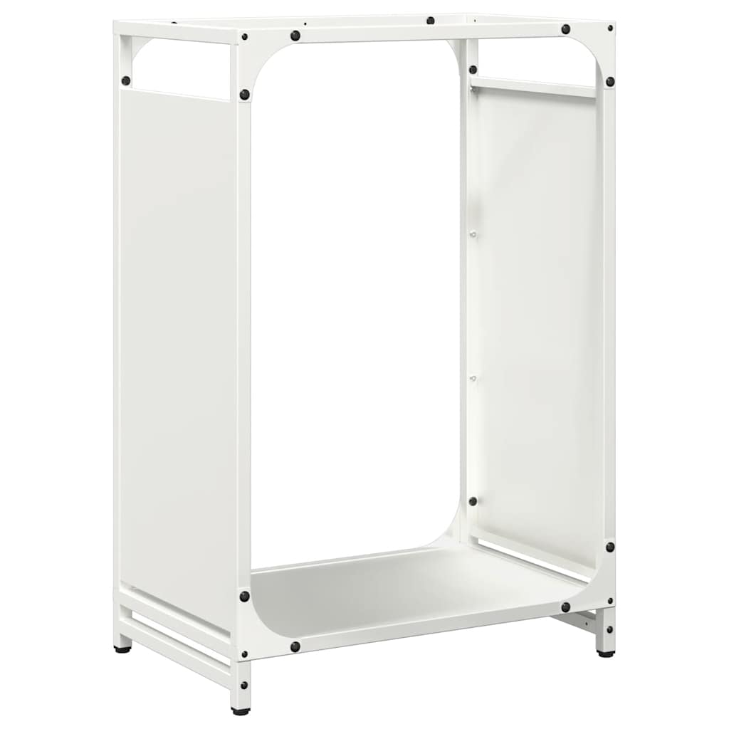 Vedställ vit 44x28x65 cm kallvalsat stål