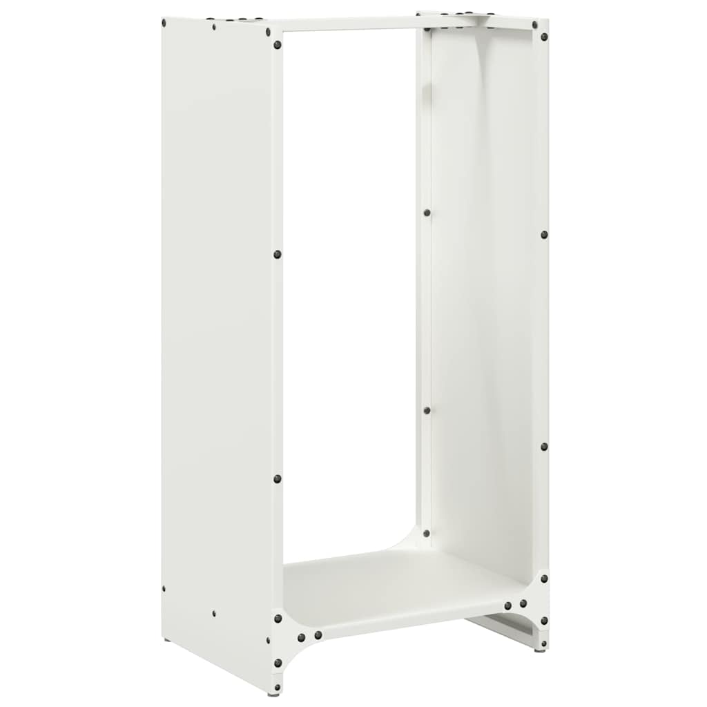 Vedställ vit 40x30x80 cm kallvalsat stål