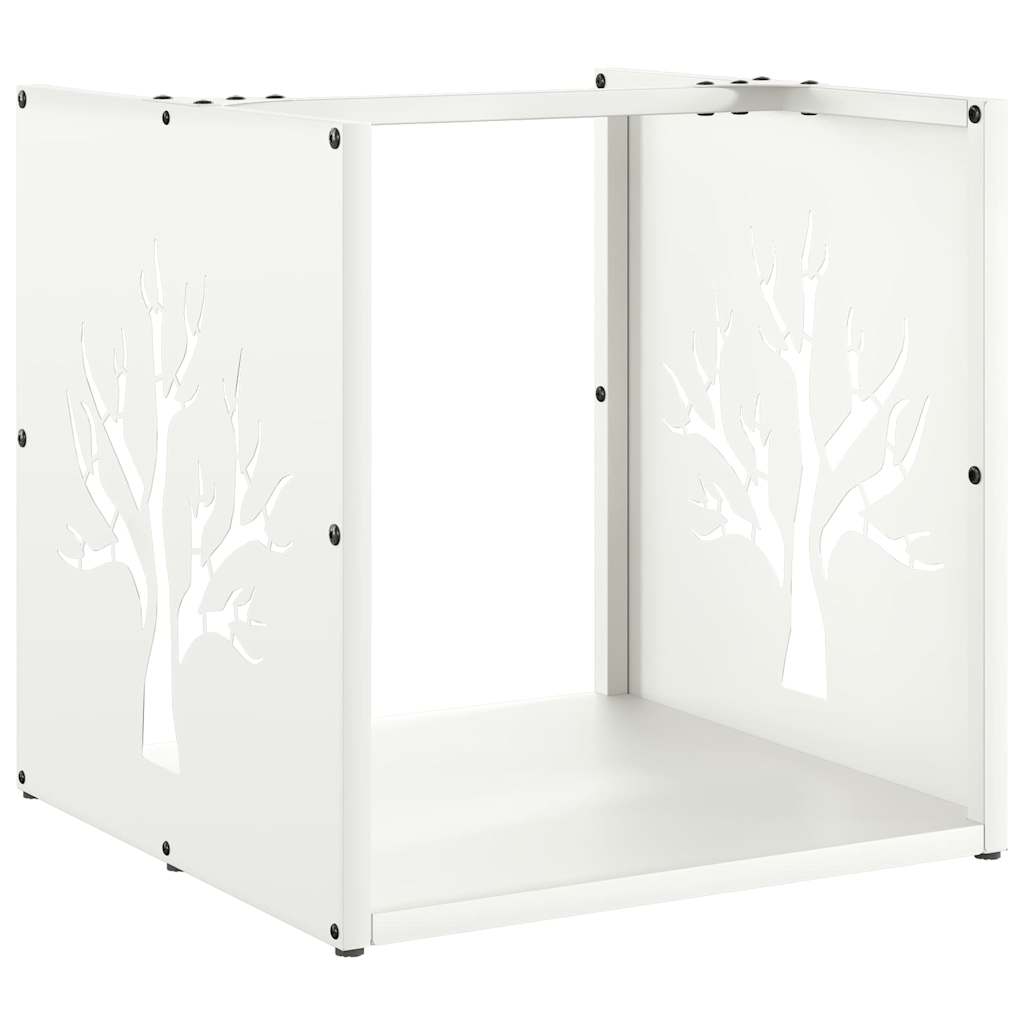 Vedställ vit 40x40x40 cm kallvalsat stål
