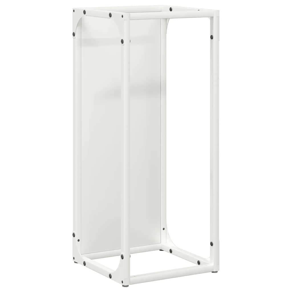 Vedställ vit 25x25x60 cm kallvalsat stål
