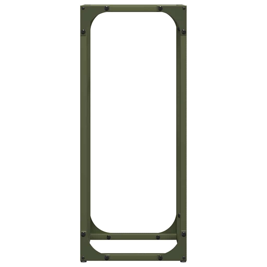 Vedställ olivgrön 25x25x60 cm kallvalsat stål