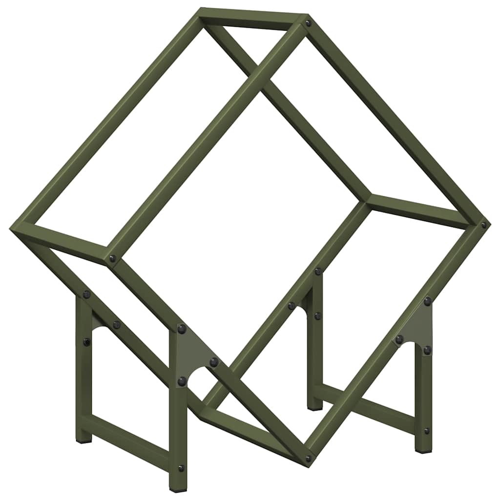 Vedställ olivgrön 50x25x50 cm kallvalsat stål