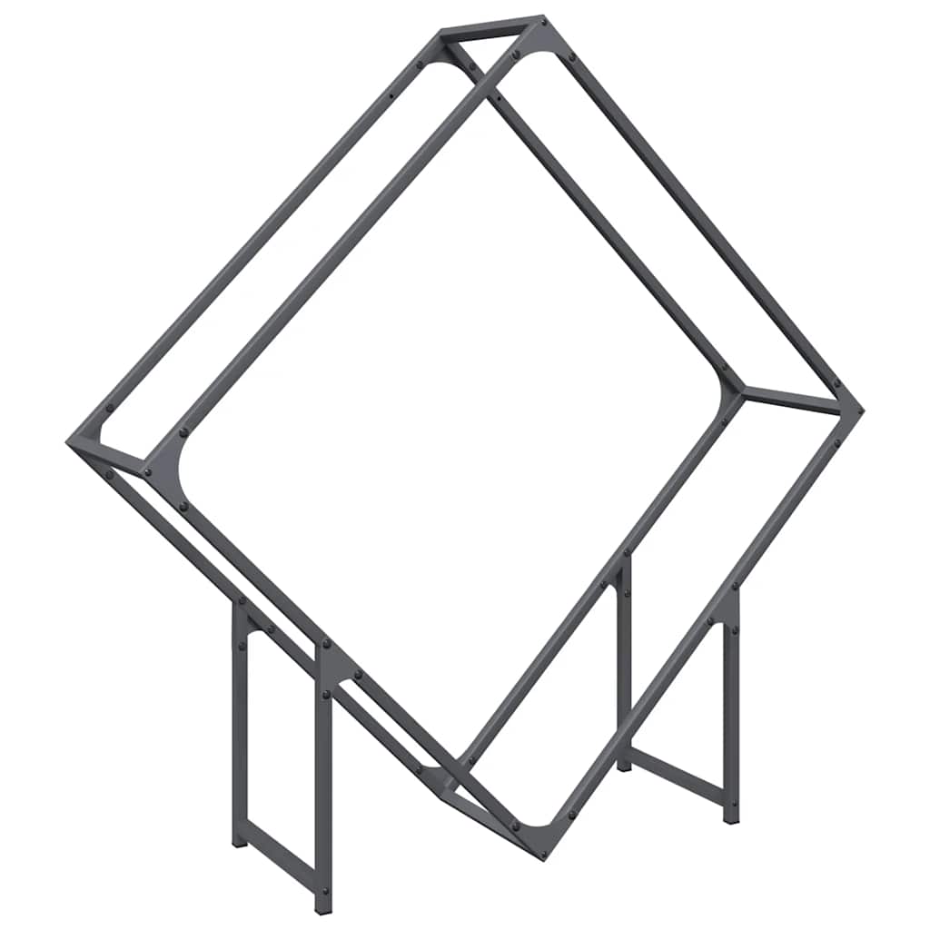 Vedställ antracit 100x25x100 cm kallvalsat stål