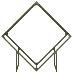 Vedställ olivgrön 100x25x100 cm kallvalsat stål