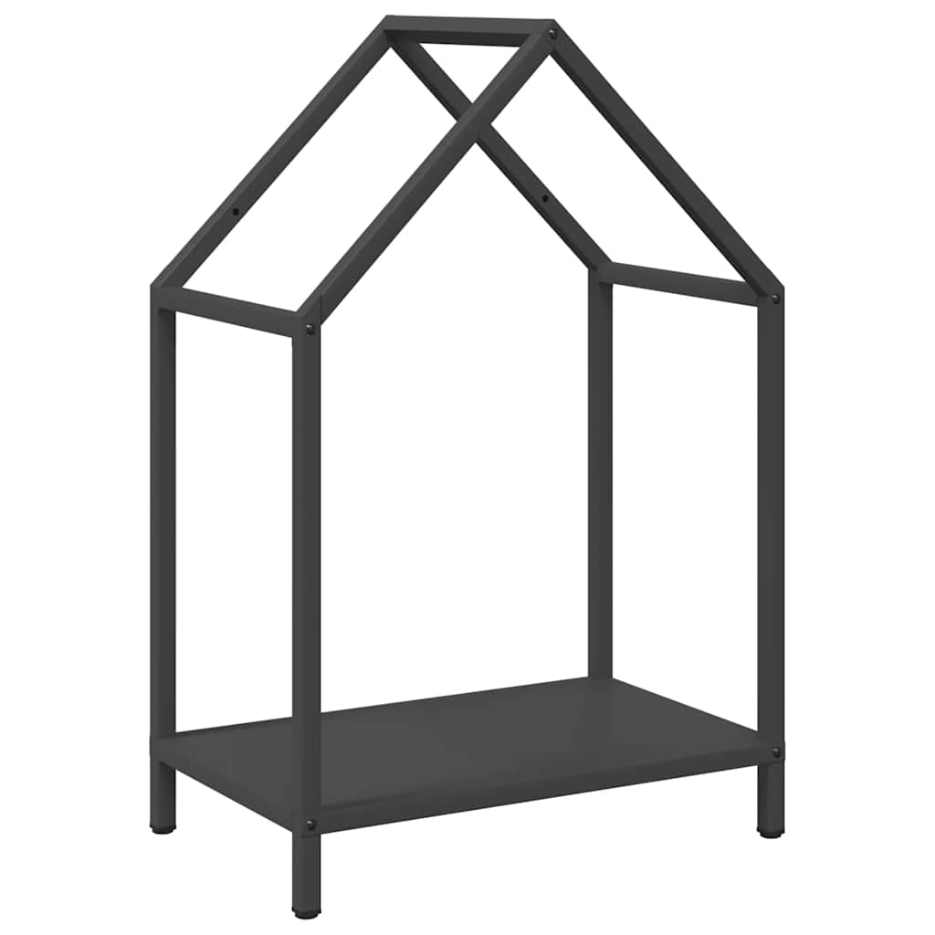 Vedställ svart 40x25x60 cm kallvalsat stål