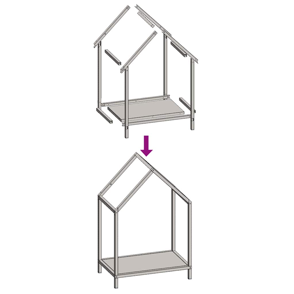 Vedställ olivgrön 40x25x60 cm kallvalsat stål