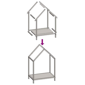 Vedställ olivgrön 40x25x60 cm kallvalsat stål
