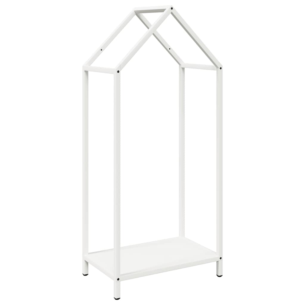 Vedställ vit 40x25x90 cm kallvalsat stål