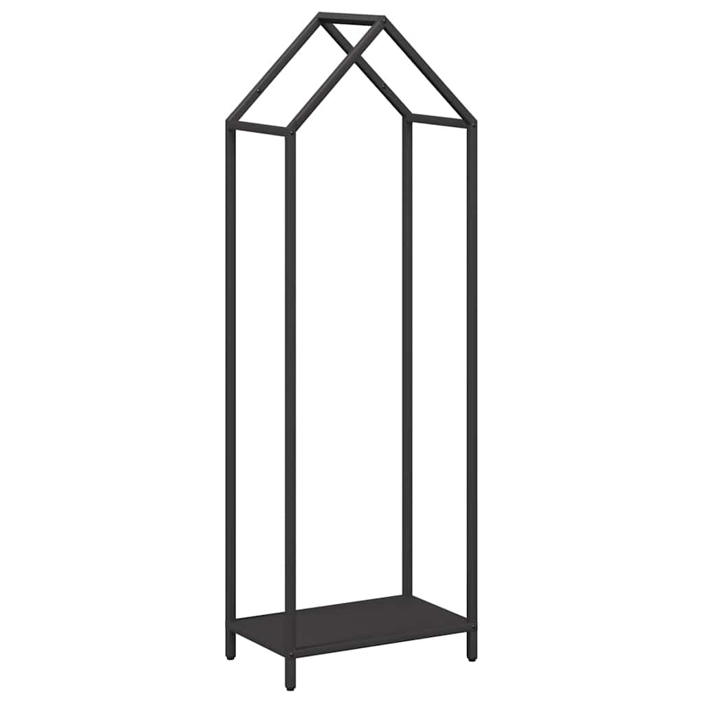 Vedställ svart 40x25x120 cm kallvalsat stål