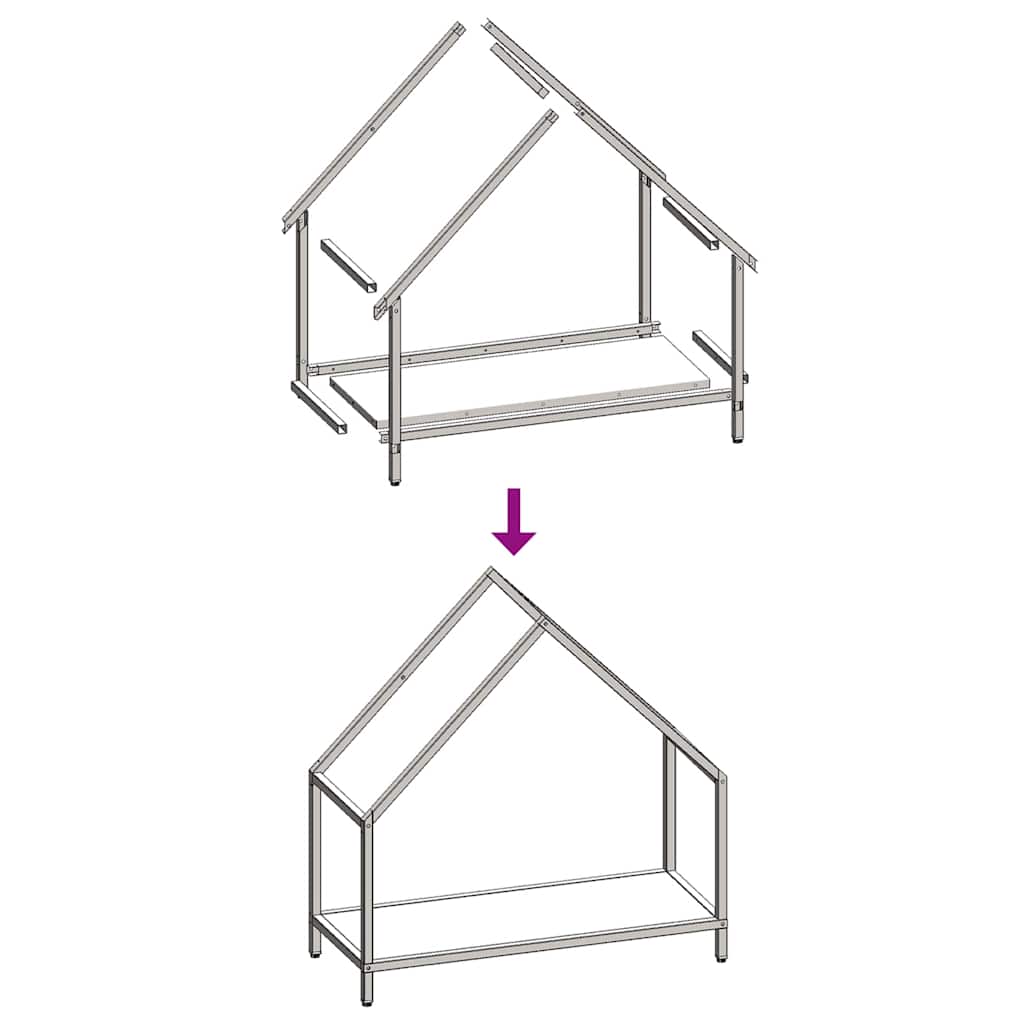 Vedställ olivgrön 60x25x60 cm kallvalsat stål