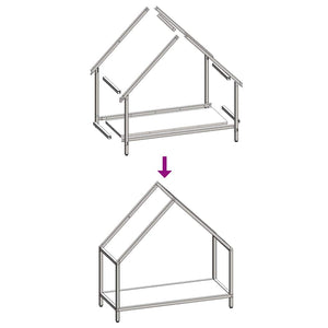 Vedställ olivgrön 60x25x60 cm kallvalsat stål