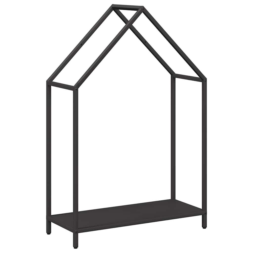 Vedställ svart 60x25x90 cm kallvalsat stål