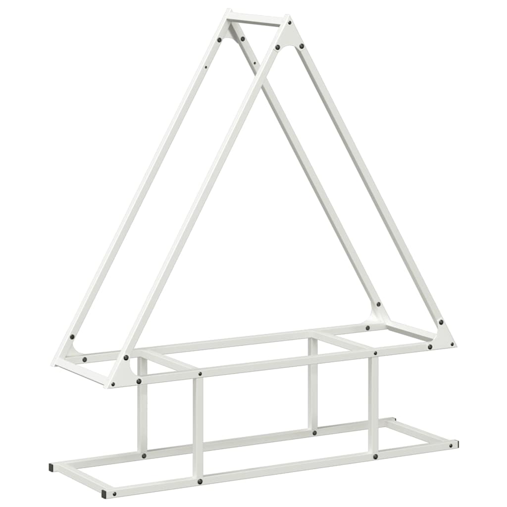 Vedställ vit 80x25x90 cm kallvalsat stål