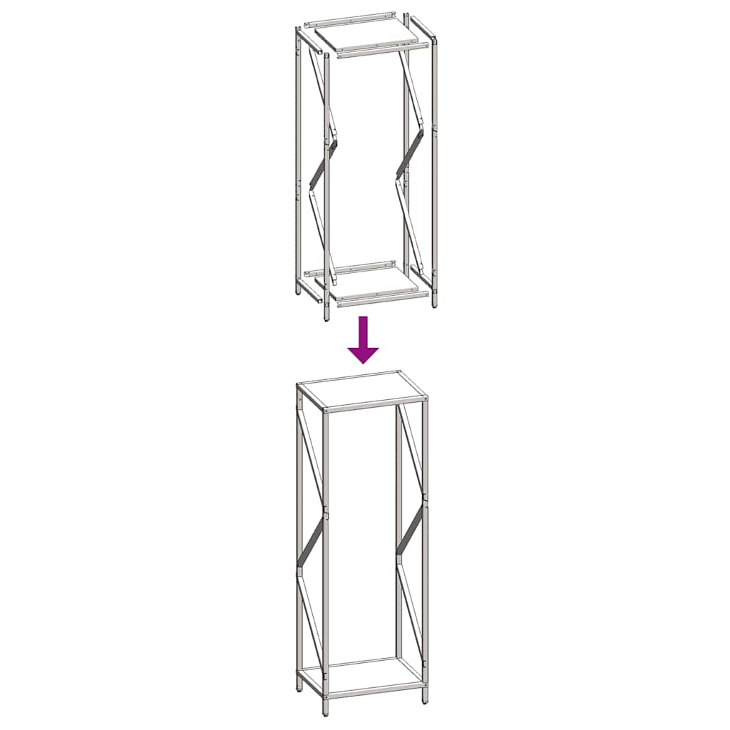 Vedställ olivgrön 34x25x100 cm kallvalsat stål