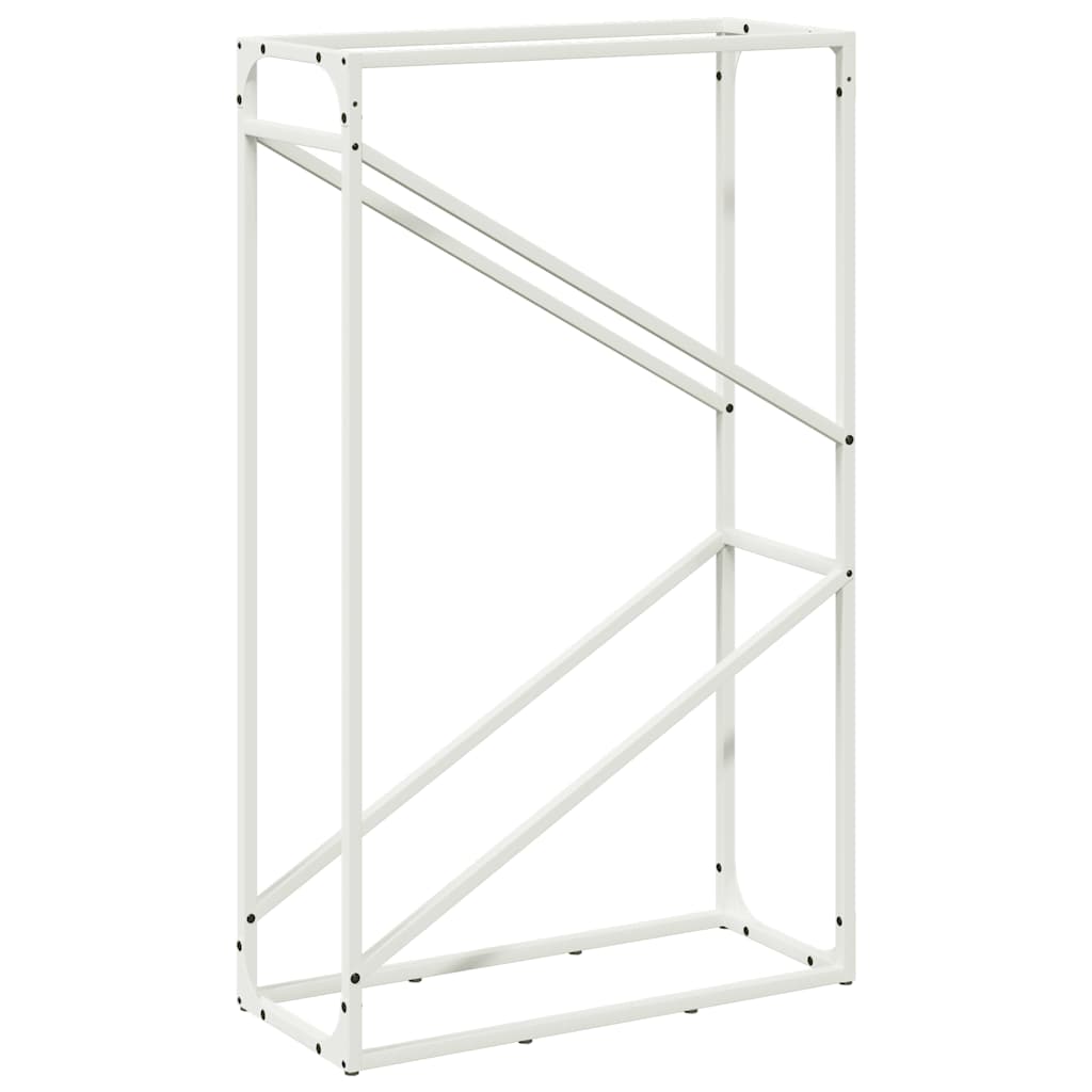 Vedställ vit 60x25x100 cm kallvalsat stål