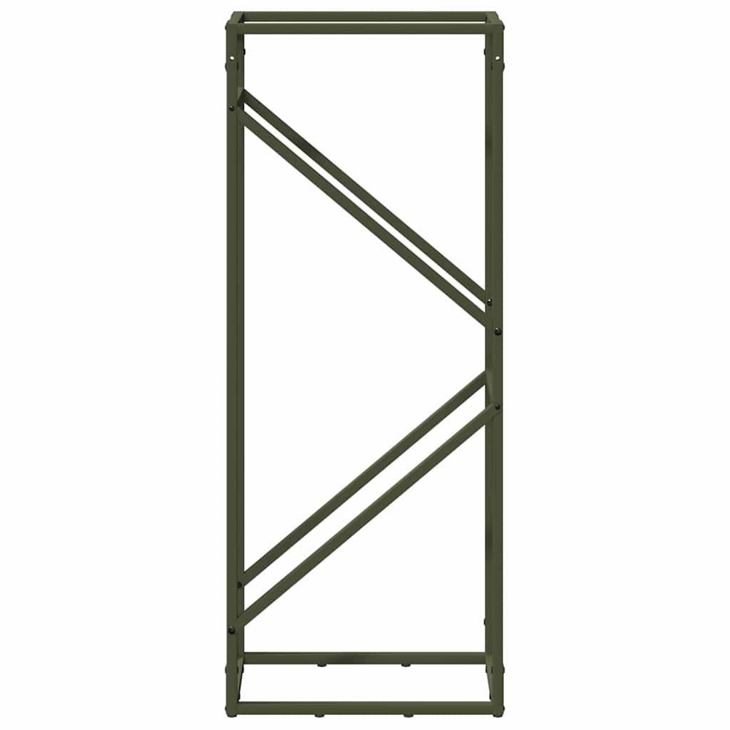 Vedställ olivgrön 40x25x100 cm kallvalsat stål