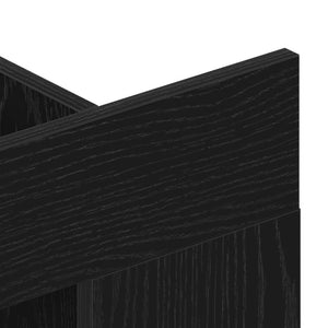 TV-skåp Väggmonterad Svart ek 152 x 22 x 113 cm Konstruerat trä