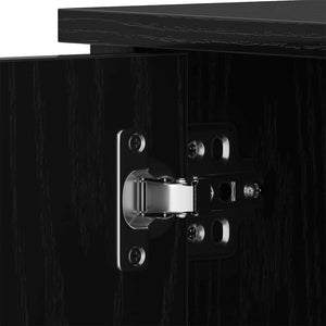 TV-skåp Svart ek 80 x 40 x 50 cm Konstruerat trä