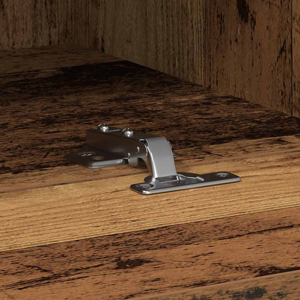 TV Vägghylla 2 pcs Gammalt trä 100 x 30 x 30 cm Konstruerat trä