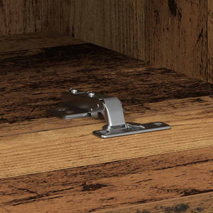 TV Vägghylla 2 pcs Gammalt trä 100 x 30 x 30 cm Konstruerat trä