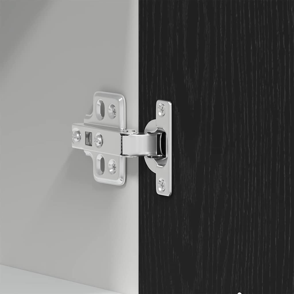 Hängande skåp Lyon Svart Ek 60 x 31 x 60 cm Konstruerat trä