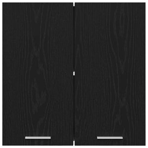 Hängande skåp Lyon Svart Ek 60 x 31 x 60 cm Konstruerat trä