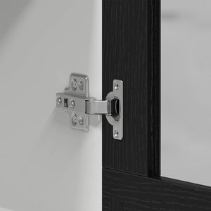 Hängande skåp Lyon Svart Ek 80 x 31 x 60 cm Konstruerat trä