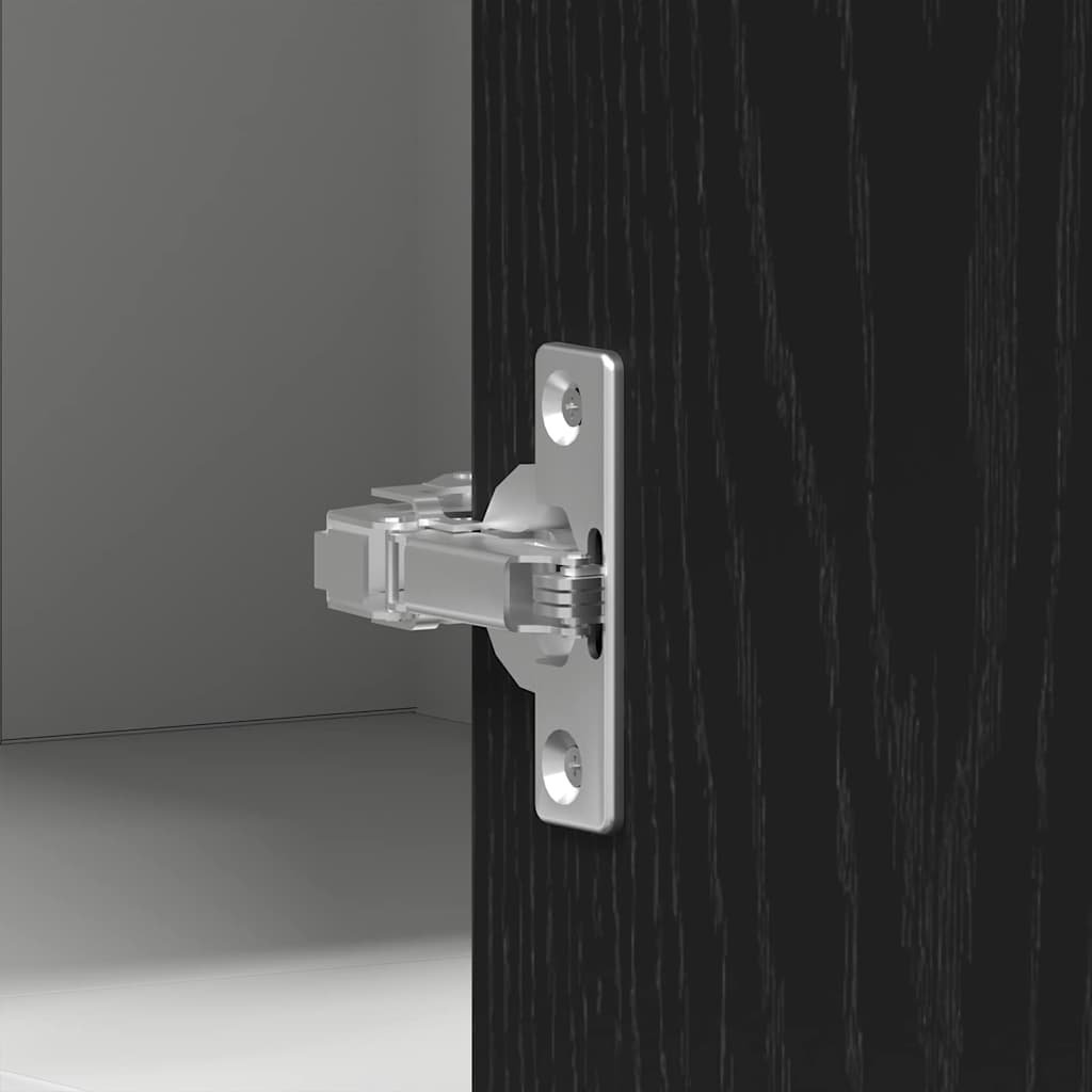 Hängande skåp Lyon Svart Ek 57 x 57 x 60 cm Konstruerat trä