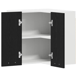 Hängande skåp Lyon Svart Ek 57 x 57 x 60 cm Konstruerat trä