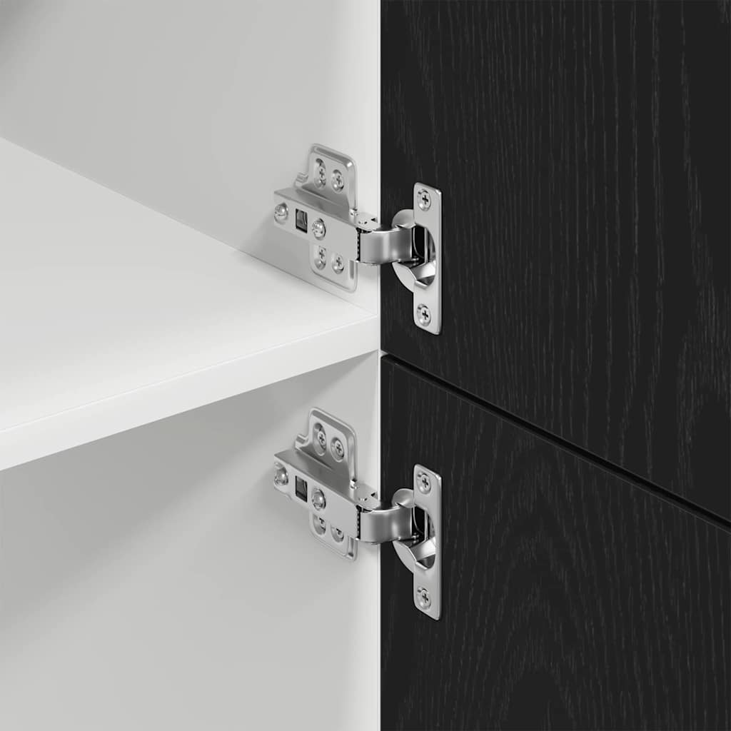 Hängande skåp Lyon Svart Ek 60 x 31 x 207 cm Konstruerat trä